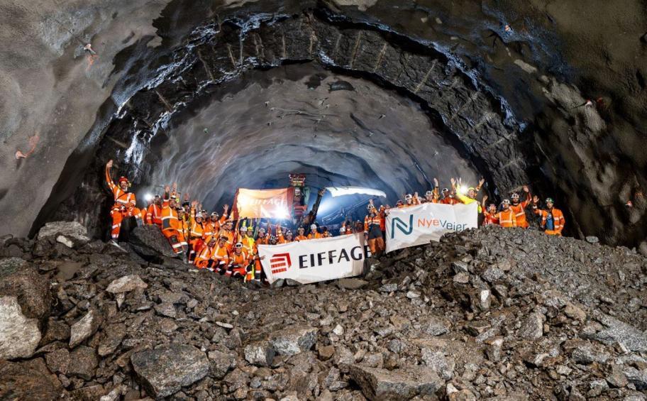 On the E18 project | Lot 2, in Norway, Eiffage Génie Civil has completed the excavation of the northern tube of the Bjønnåsen twin-tube tunnel