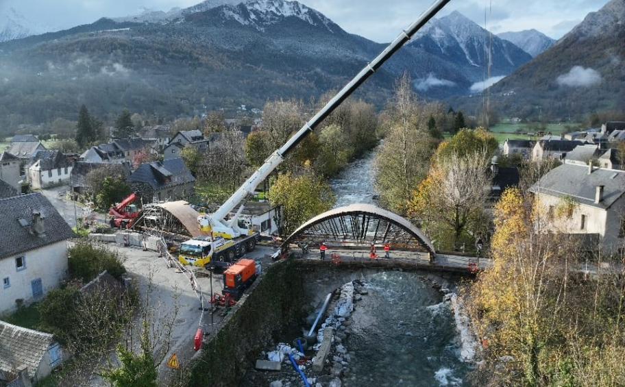 Eiffage Génie Civil a réhabilité le pont de Vielle-Aure, dans les Hautes-Pyrénées