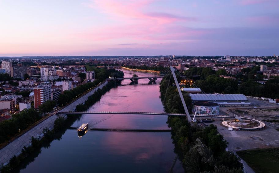 In Toulouse, Eiffage Génie Civil inaugurates the Robert Poujade footbridge