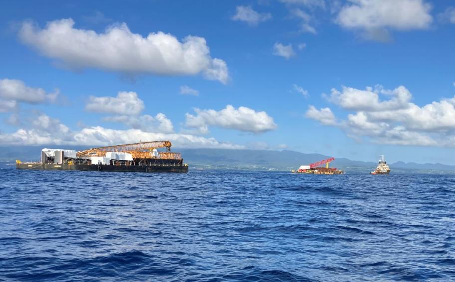 En Guadeloupe, ETMF poursuit les travaux d’extension du quai 12 du terminal de Jarry