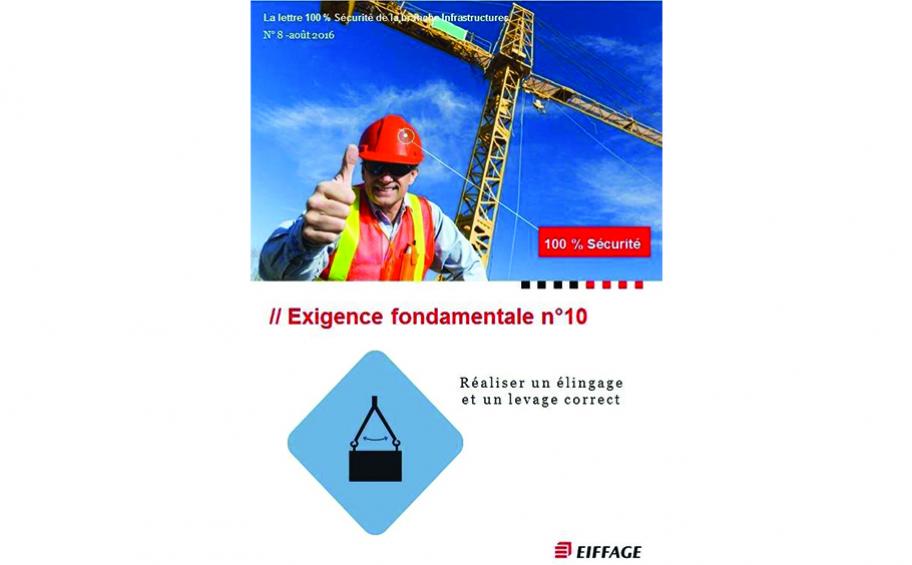 Huit règles d'or pour le levage et l'élingage