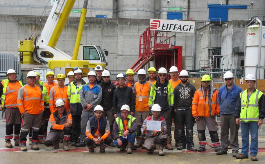 Eiffage Génie Civil remporte le challenge Sécurité organisé par EDF à Paluel