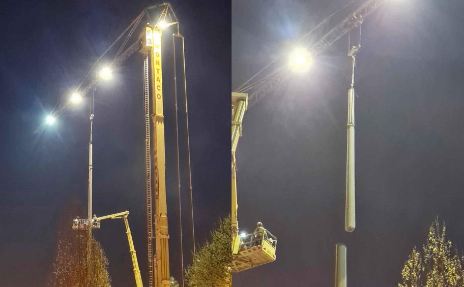 Opération de nuit sur l’E40 pour Eiffage Énergie Systèmes Belux