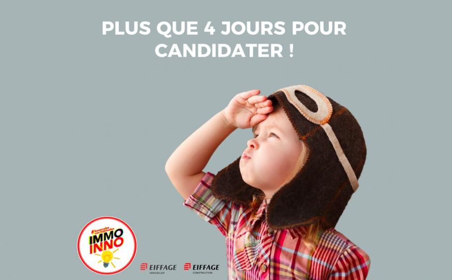 Il vous reste encore 4 jours pour rejoindre l'aventure #immo-inno !!!