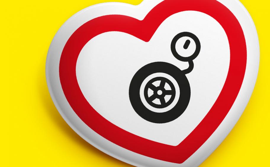 Well-inflated tyres for a safe journey