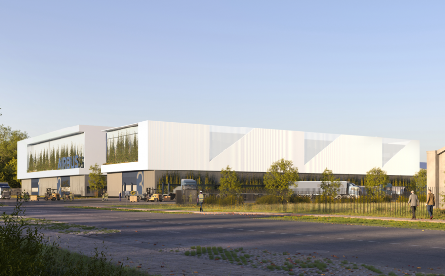 Commencement of construction for the new production halls for Airbus (17)