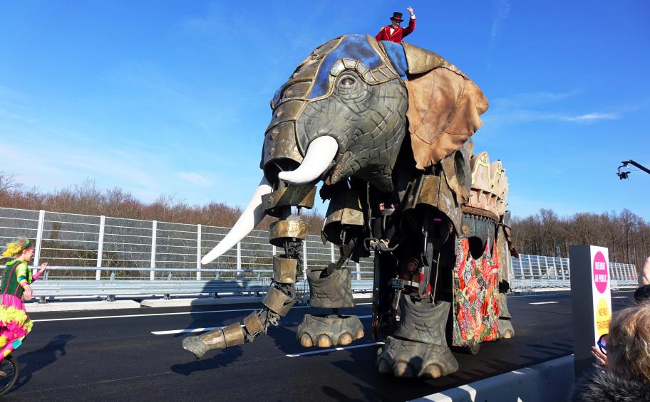 Celebrations for the completion of the A89-A6 link road works are an outstanding success