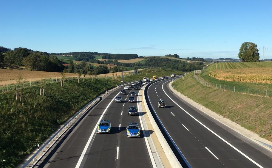 Eiffage opens the new section of the A94 motorway in Germany a month ahead of schedule