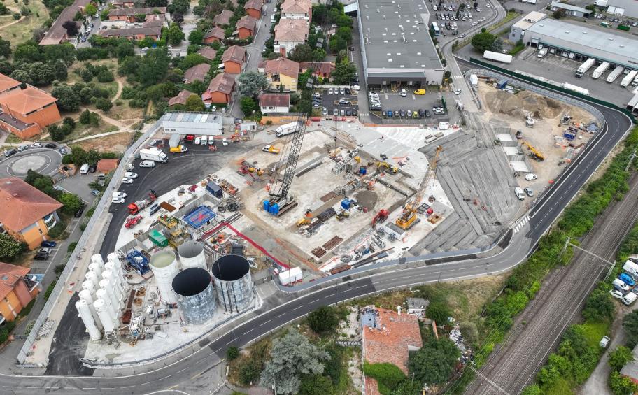 À Toulouse, sur le chantier du futur métro, Eiffage Génie Civil procède à la réalisation des premières parois moulées