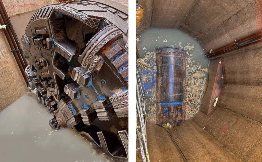 Fin de creusement pour le tunnelier Béatrice sur le lot 2 du chantier VL8 !