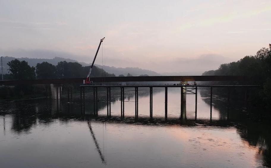 Eiffage Génie Civil réalisent le contournement ouest d’Agen : « le barreau de Camélat »