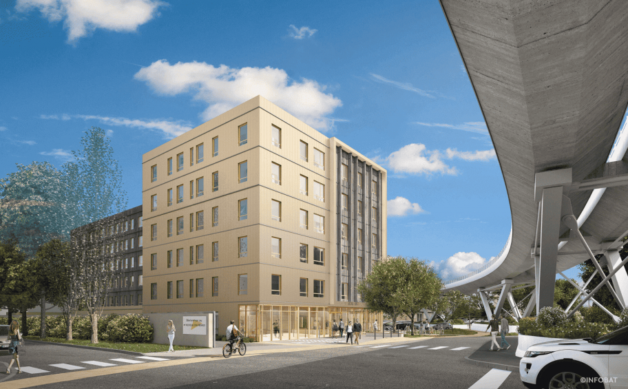Eiffage Construction participates in the #NouveauCHURennes project and places wood at the heart of the construction of the "tertiary" building