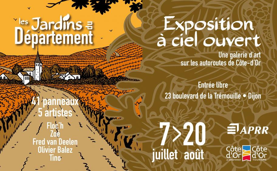 Dijon : an extraordinary motorway exhibition at « Le Département » gardens