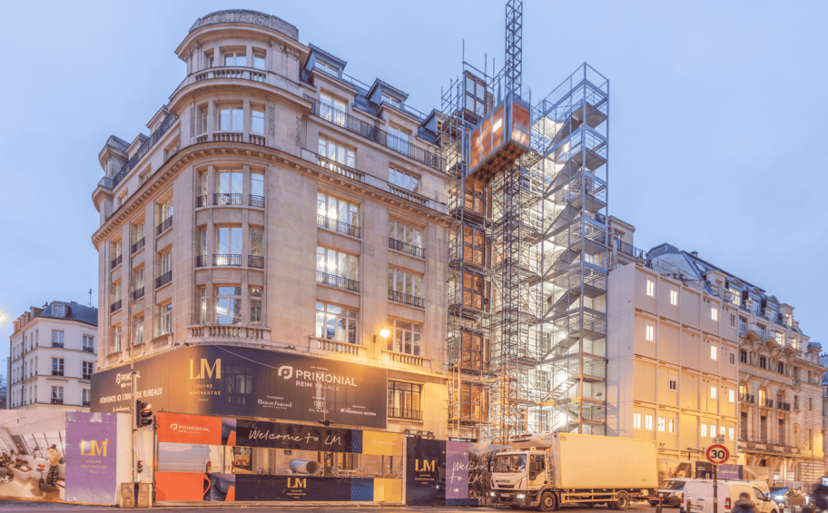 62 Louvre: offices in the heart of the 2nd arrondissement of Paris, renovated by Pradeau Morin and extended by Savare