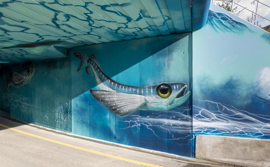 When street art brightens up our motorways