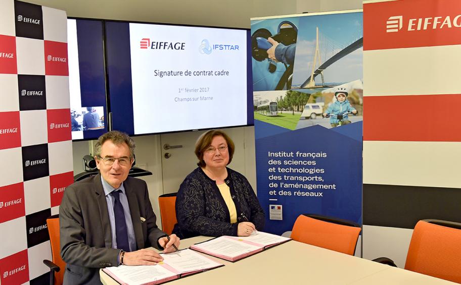 Eiffage Infrastructures and the Ifsttar sign a scientific partnership framework agreement