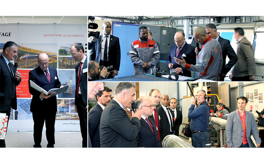 Bernard Cazeneuve pays an official visit to Clemessy Services in Vitrolles